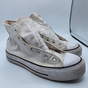 Converse Chuck Taylor All Star Lift Platform Womens Size 9.5 White Sneakers Shoe